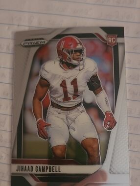 Jihad Campbell Rookie Football Card - 2025 Draft Picks